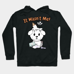 It wasnt me - furry dog Hoodie